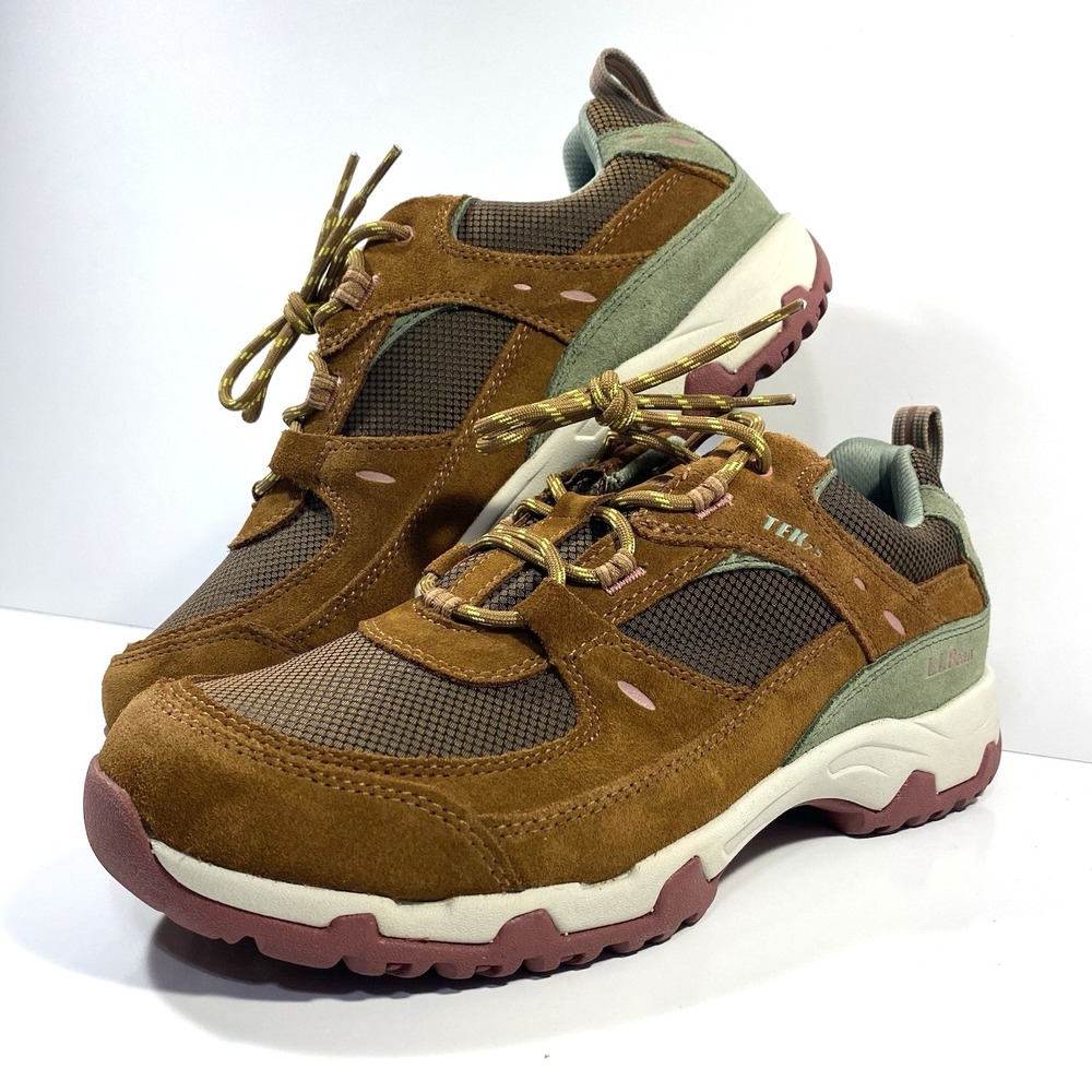 L.L. Bean Womens Size 10 Tek 2.5 Trail Hiking Sneakers Waterproof Brown